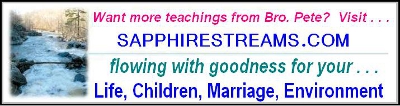 Want more of Brother Pete's teaching? Visit 
sapphirestreams.com